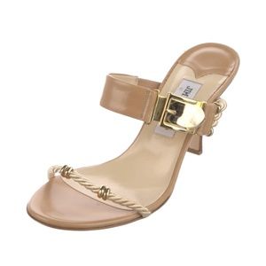 NIB Jimmy Choo Leather High Heels Size 38.5 Fits 7.5